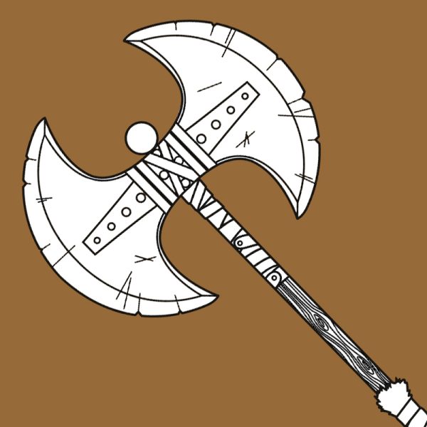 Astrid viking axe template and tutorial