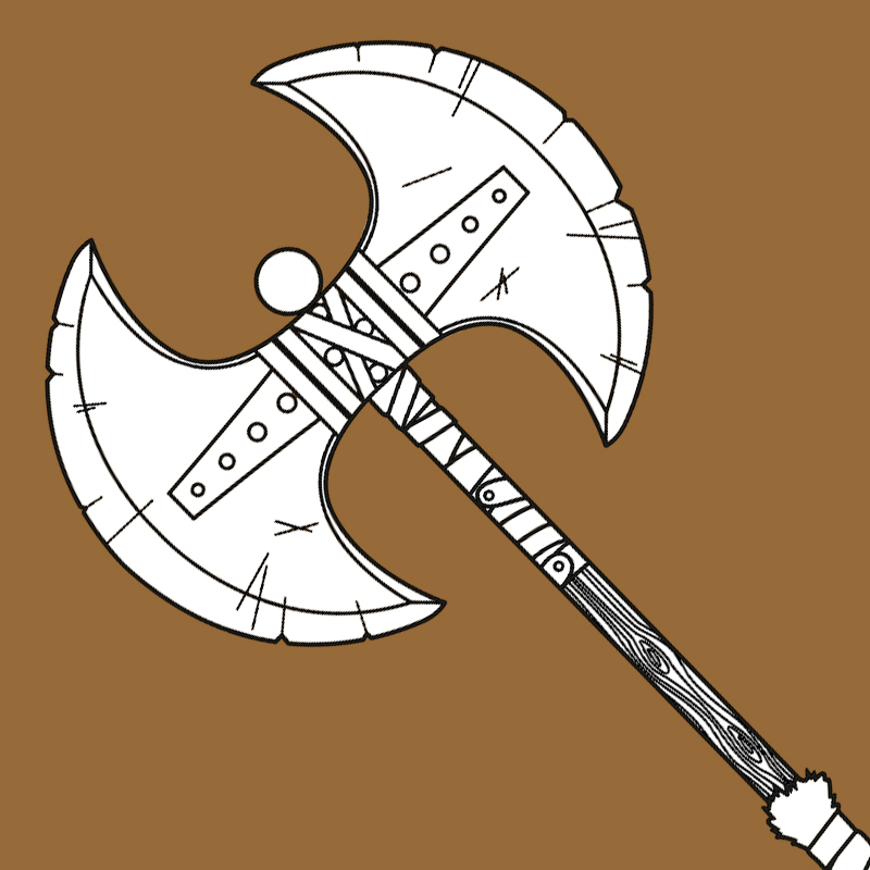 Printable Viking Axe Template