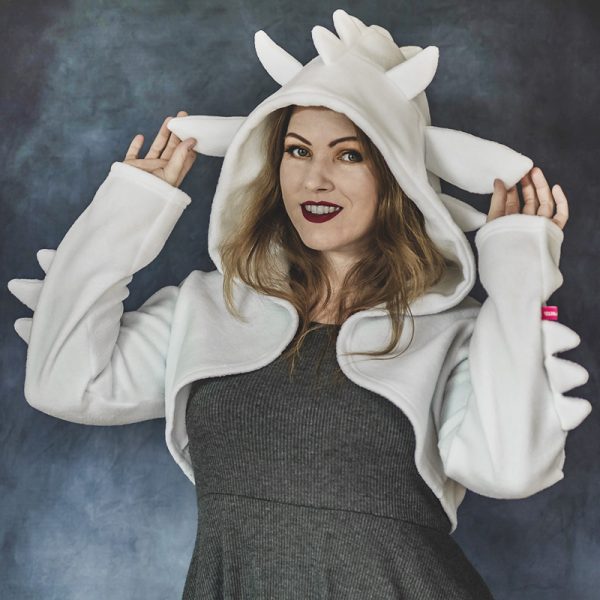 White dragon shrug