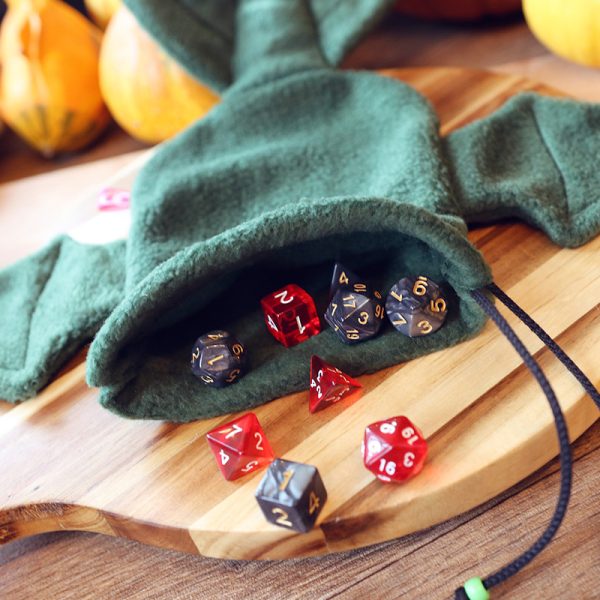 Translucent red dice set