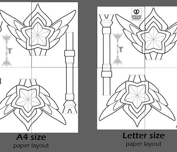 Starguardian Lux prop staff template