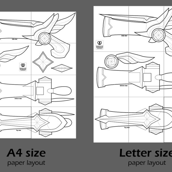 Starguardian Miss Fortune prop guns template and pattern