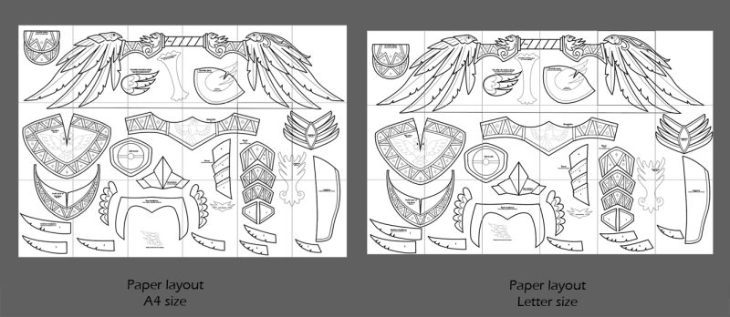 Valkyrie Pidgeot armor and bow cosplay patterns and tutorial - Image 2
