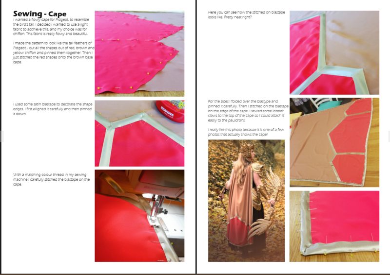Valkyrie Pidgeot armor and bow cosplay patterns and tutorial - Image 6
