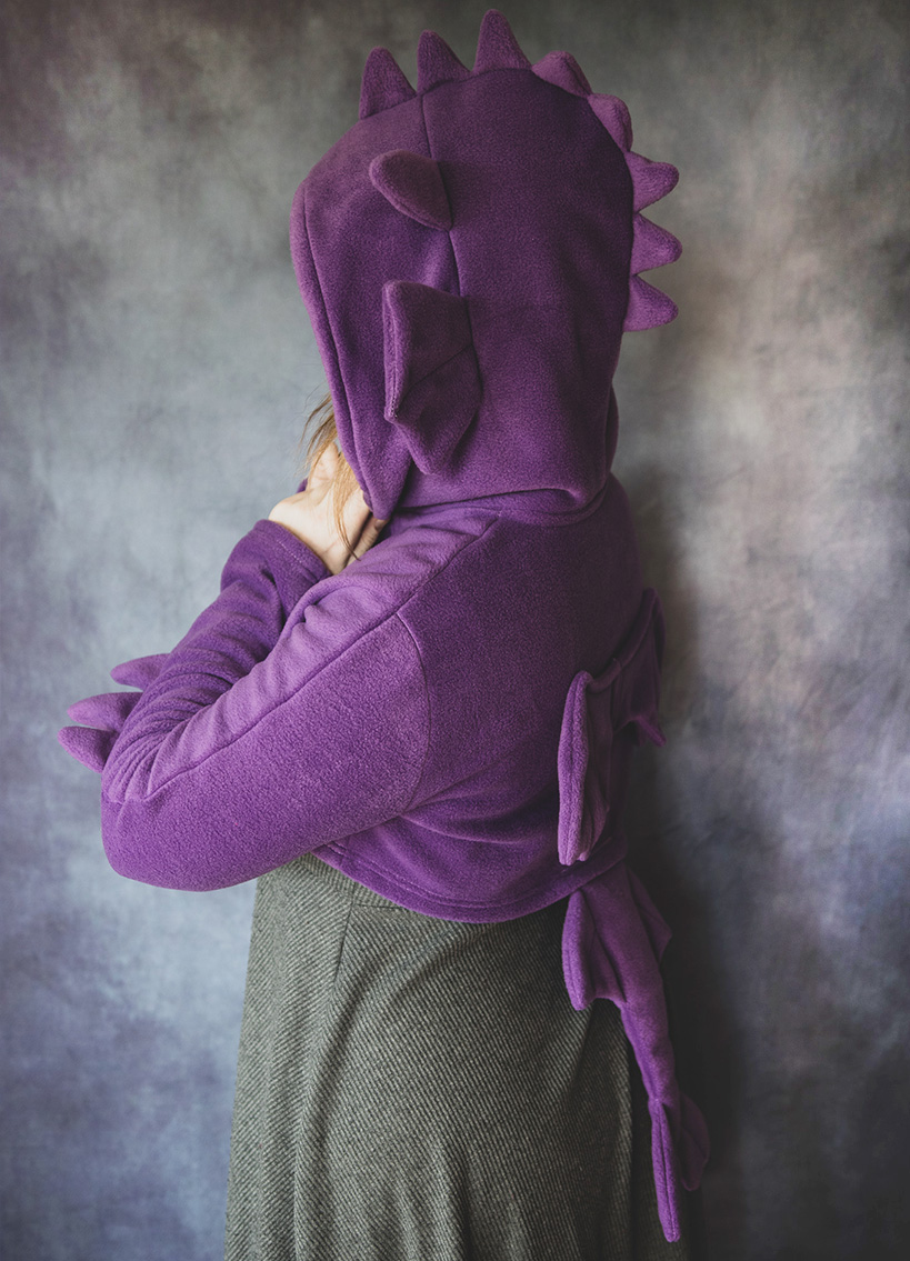 Purple dragon hoodie on sale