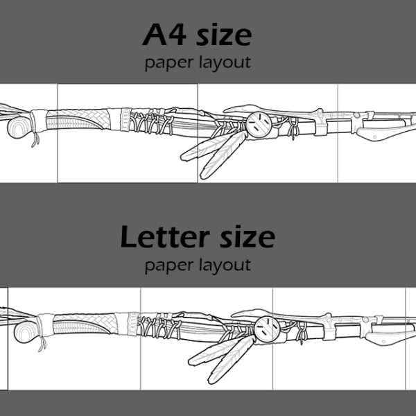 Aloy spear template and tutorial