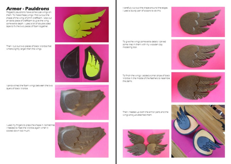 Valkyrie Pidgeot armor and bow cosplay patterns and tutorial - Image 5