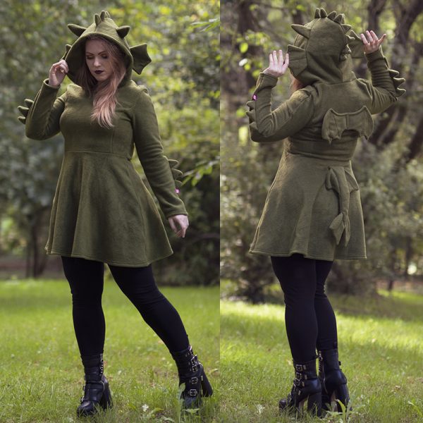 Green dragon cosplay dress