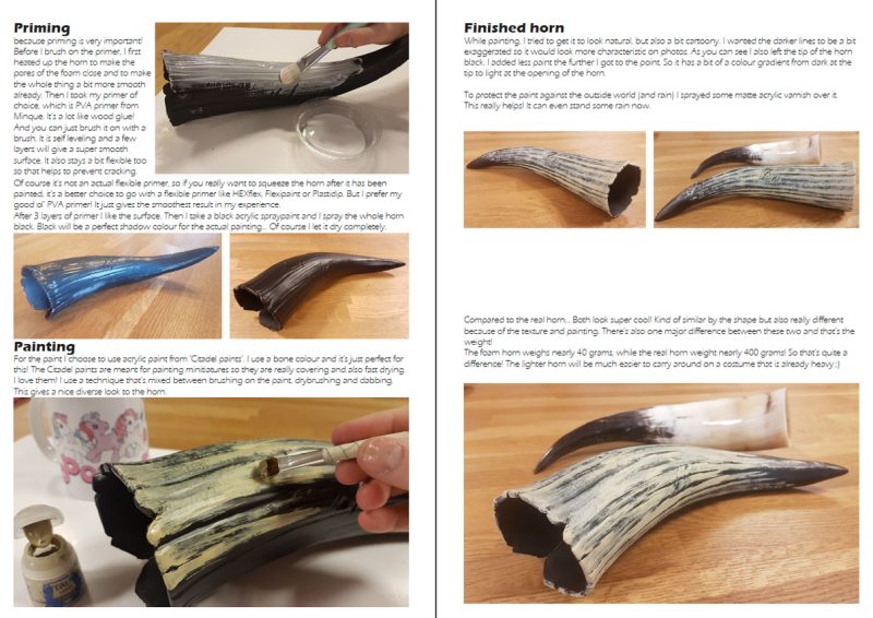 Foam drinking horn pattern and tutorial - Image 4