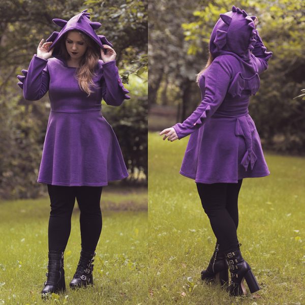 Purple dragon cosplay dress