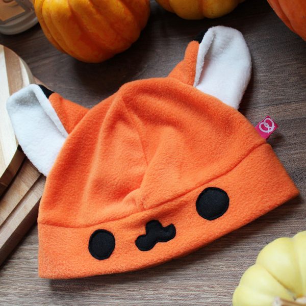 Kawaii fox beanie