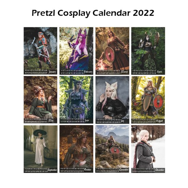 Pretzl Cosplay calendar 2022