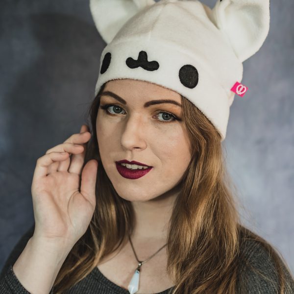 Kawaii snow fox beanie