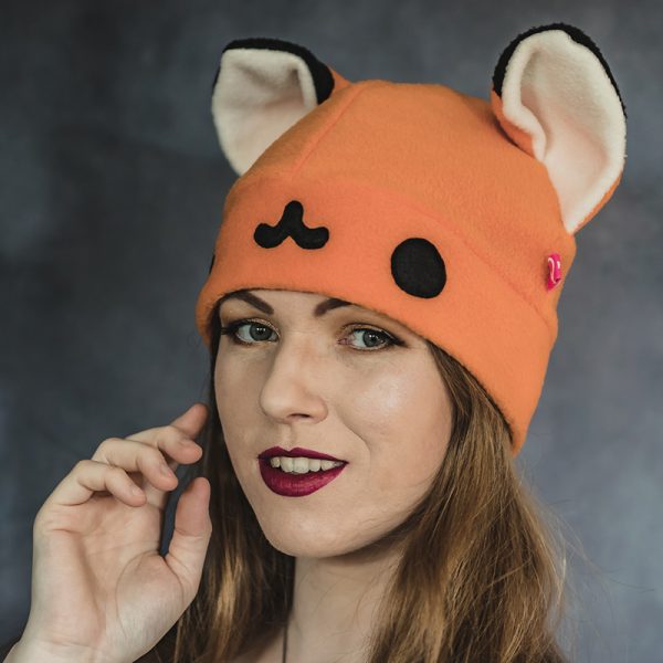 Kawaii fox beanie