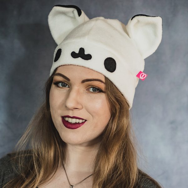 Kawaii snow fox beanie