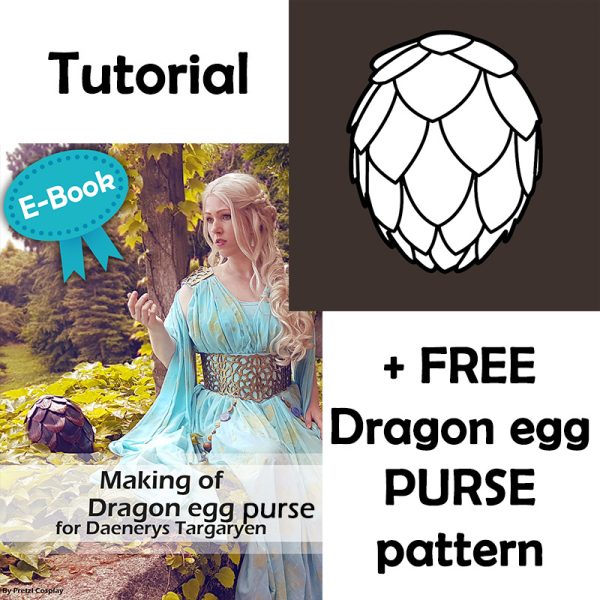 Foam dragon egg purse E-book AND pattern