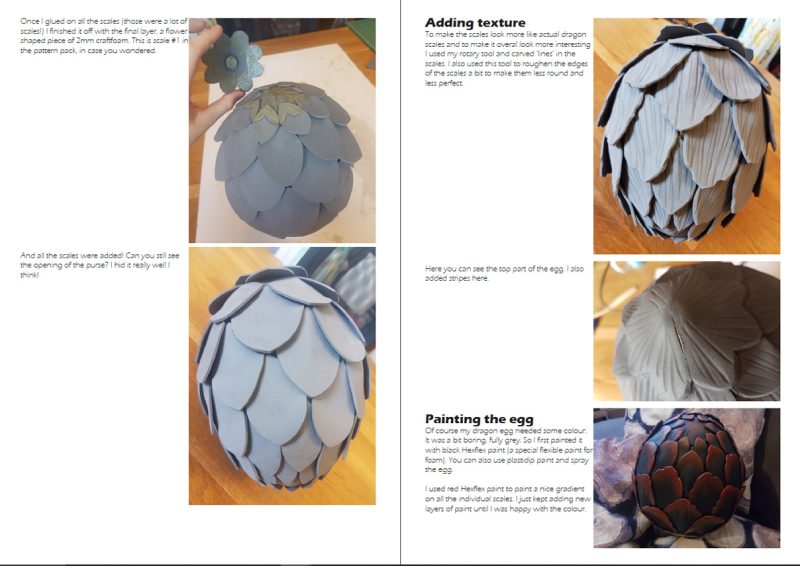 Foam dragon egg purse pattern and tutorial - Image 4