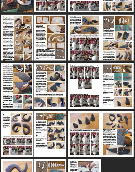 Making horns with EVA foam tutorial – E-book