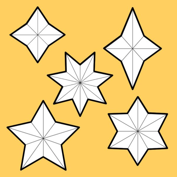 Foam stars pattern collection