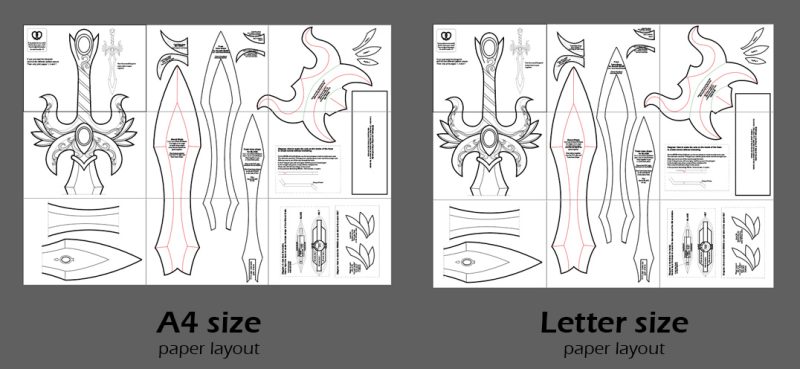 Fantasy sword prop template - Image 2