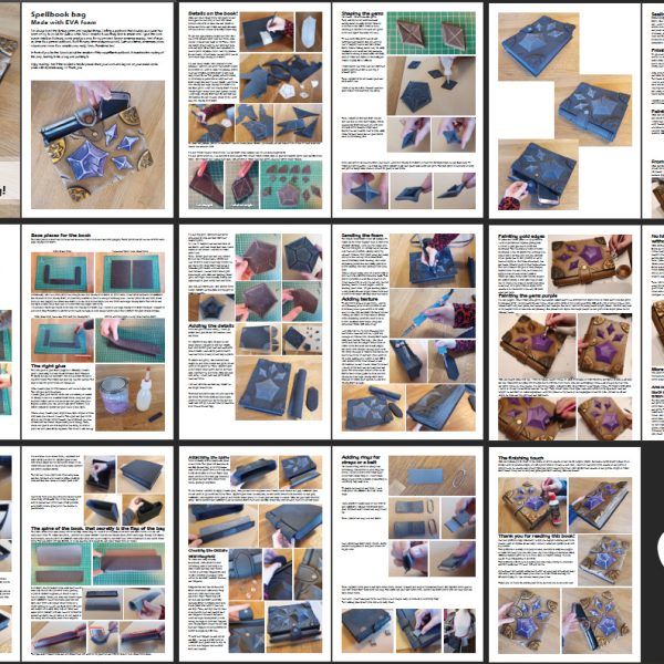 Making a spellbook bag with EVA foam tutorial – E-book