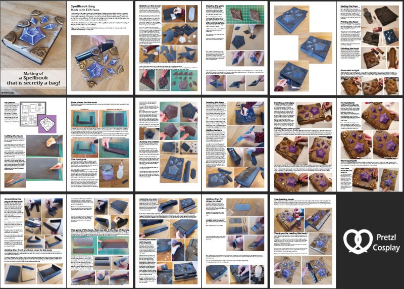 Spellbook bag foam crafting pattern and tutorial - Image 5