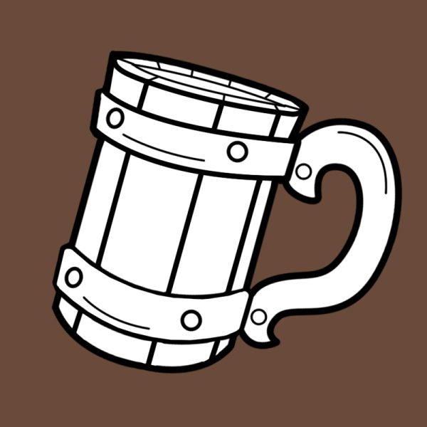 Tankard foam crafting pattern