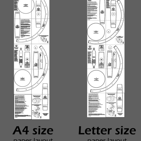 Beer keg (bag) foam crafting pattern