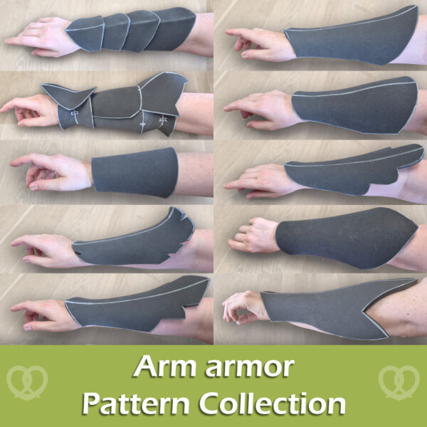Arm armor (bracers) pattern collection – 10 patterns