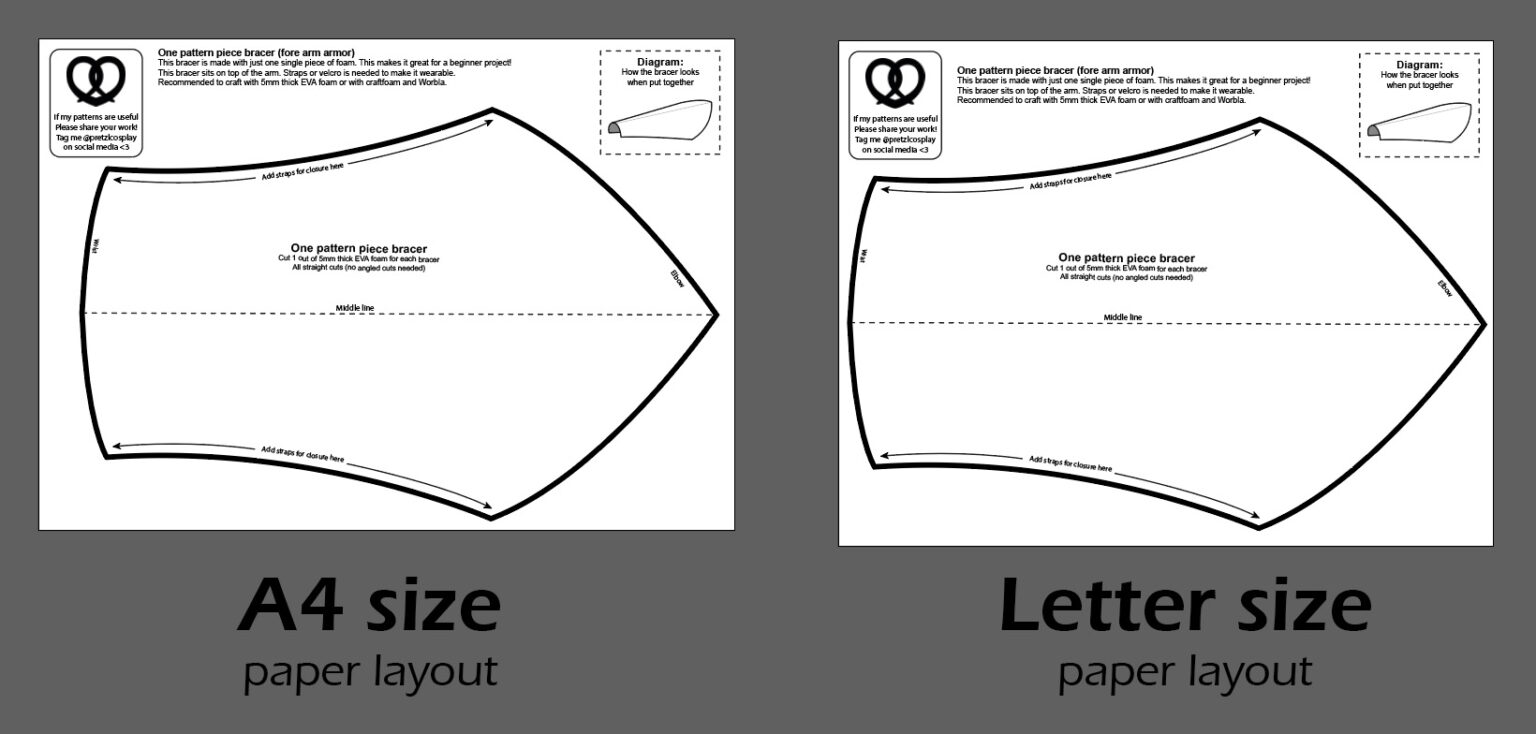 Printable Leather Bracer Pattern Printable World Holiday