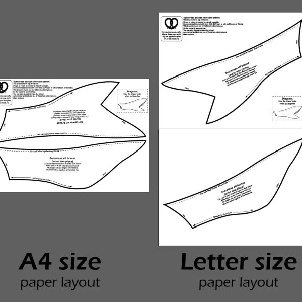 Sorceress arm armor pattern