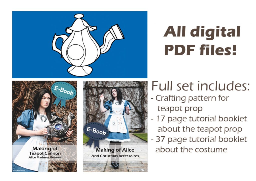 Teapot cannon prop pattern and tutorial Pretzl Cosplay