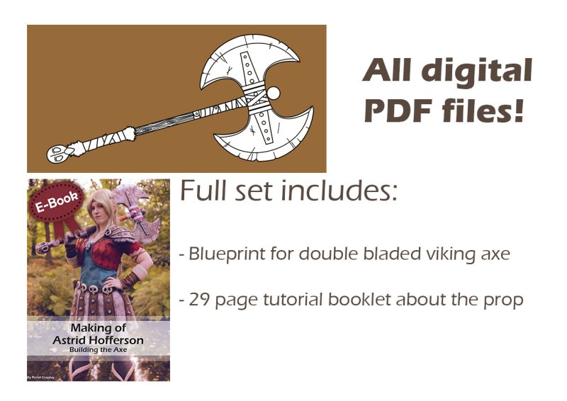 Astrid viking axe template and tutorial - Image 3