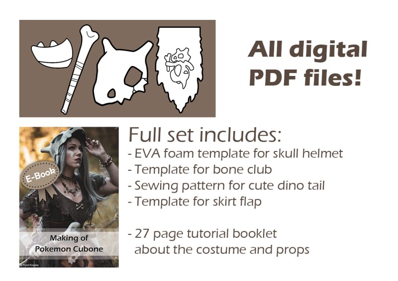 Cubone cosplay patterns and tutorial - Image 3