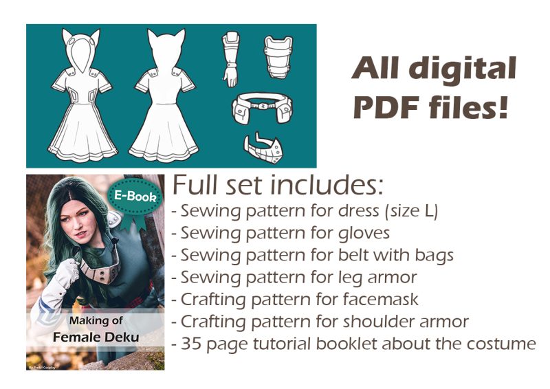 Female Deku cosplay pattern and tutorial - Image 3
