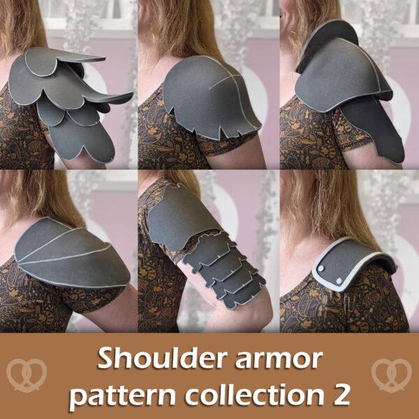 Shoulder armor (pauldrons) pattern collection part two – 6 patterns