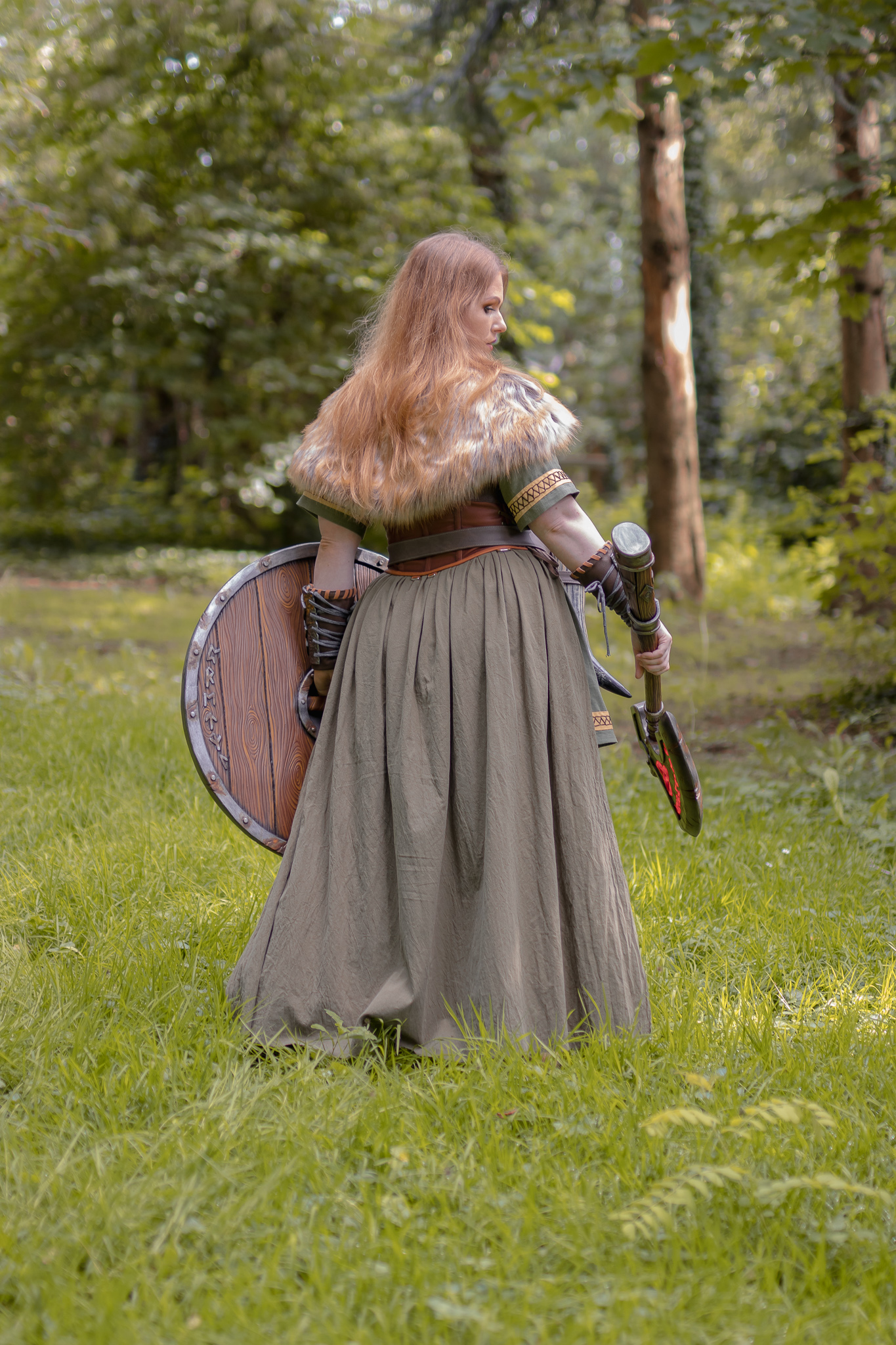 Fantasia Viking Plus Size - Plus Size Nordic Viking Costume