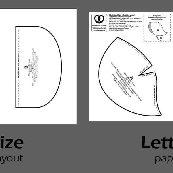 Cleric shoulder armor pattern