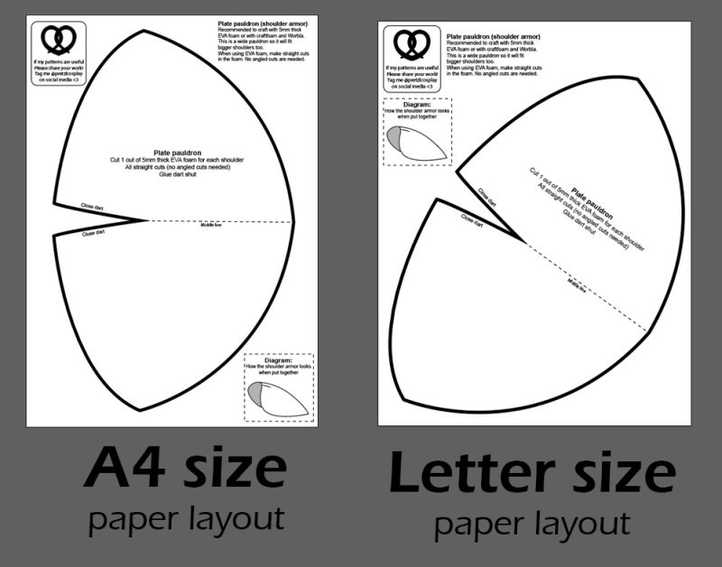 Shoulder armor (pauldrons) pattern collection - 6 patterns - Image 3