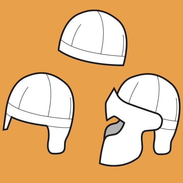 Knight helmet pattern