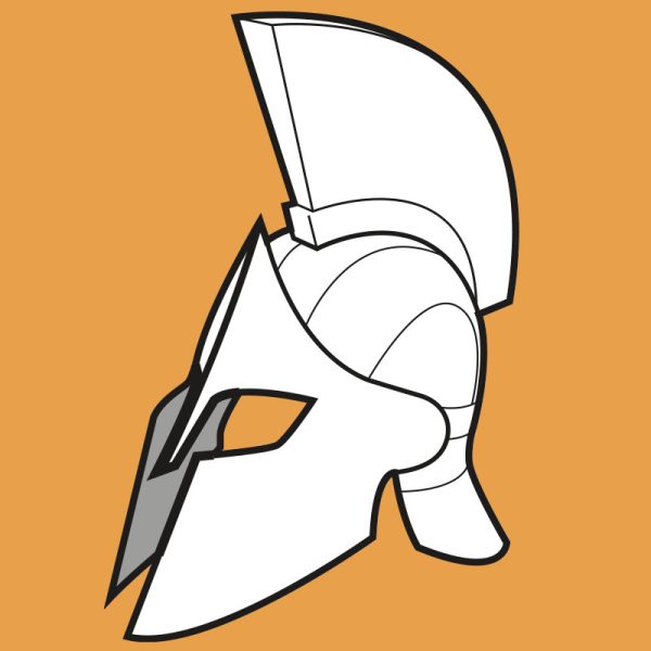 Spartan helmet pattern