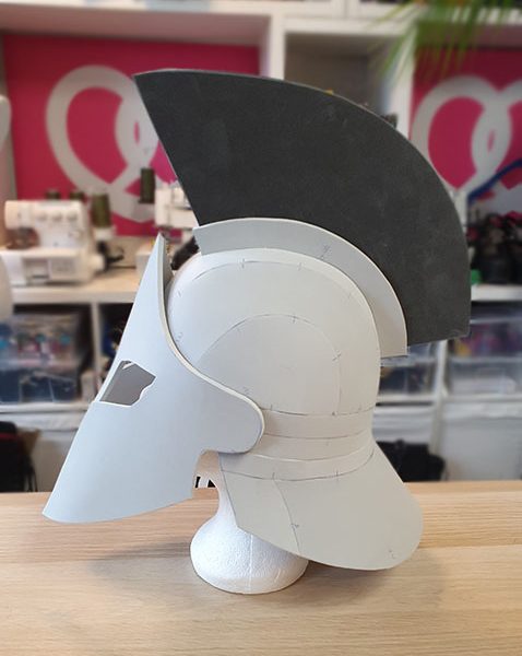 Spartan helmet pattern