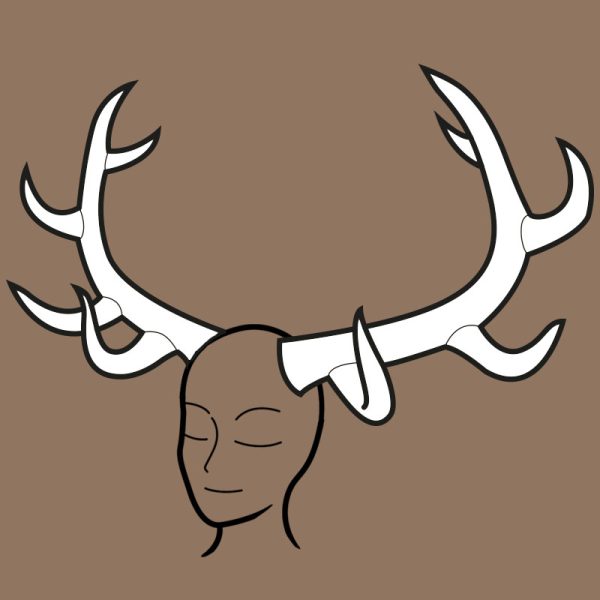 Deer antlers XL pattern