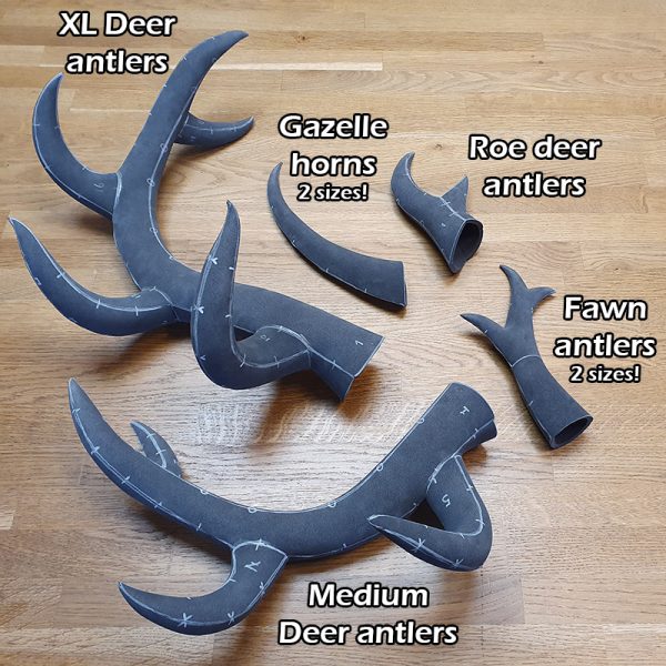 Foam antlers pattern collection – 7 patterns and Instruction Ebook