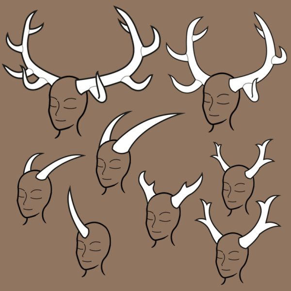 Foam antlers pattern collection – 7 patterns and Instruction Ebook