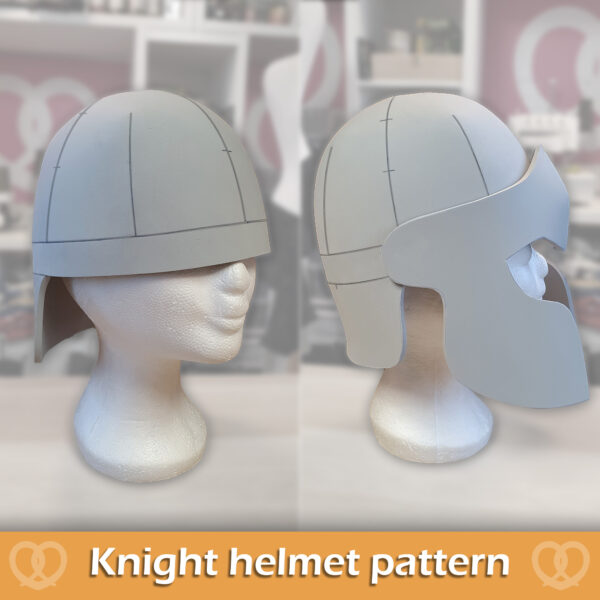 Knight helmet pattern