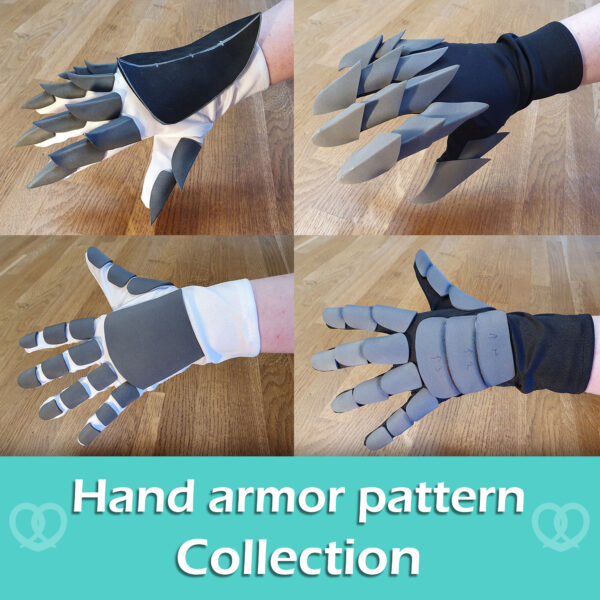 Hand armor (claws and gauntlets) pattern collection – 5 patterns