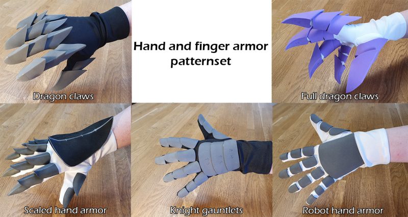 Hand armor (claws and gauntlets) pattern collection - 5 patterns - Image 7