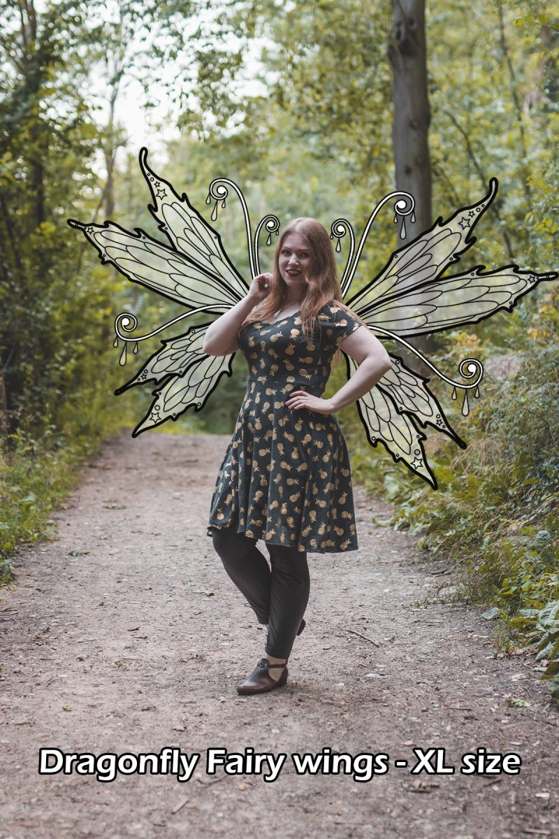 Fairy wings template collection - 5 wing shapes - Image 5