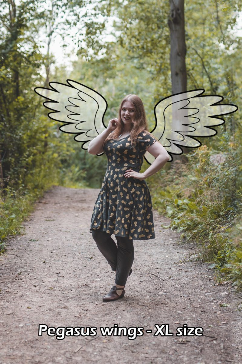 Feathered wings template collection - 5 wing shapes - Image 5